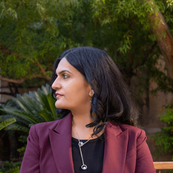 shaveta looking left