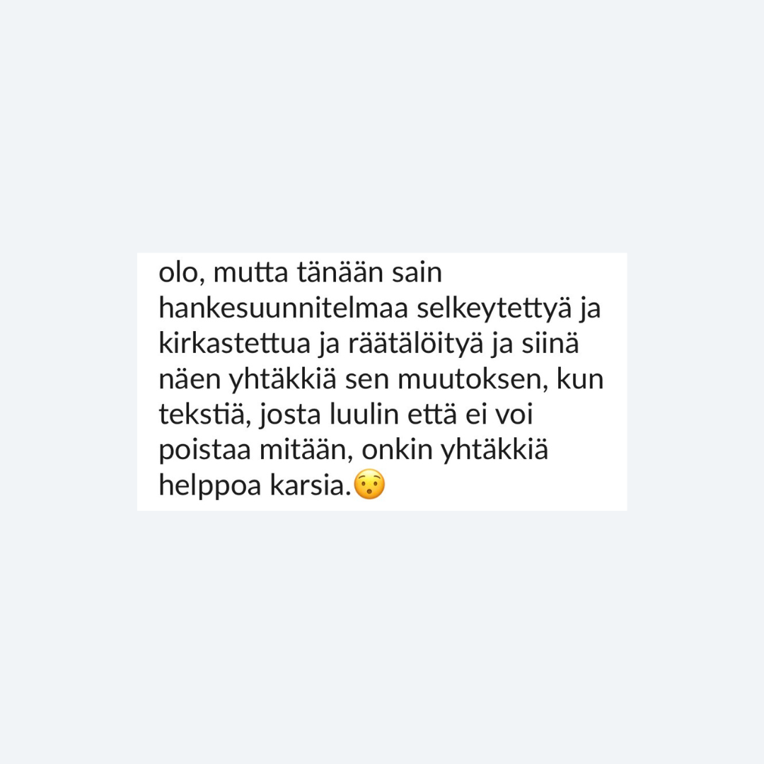 Intohiomo apuraha valmennus