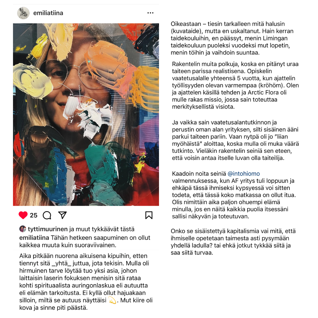 Intohiomo vapaa luomaan