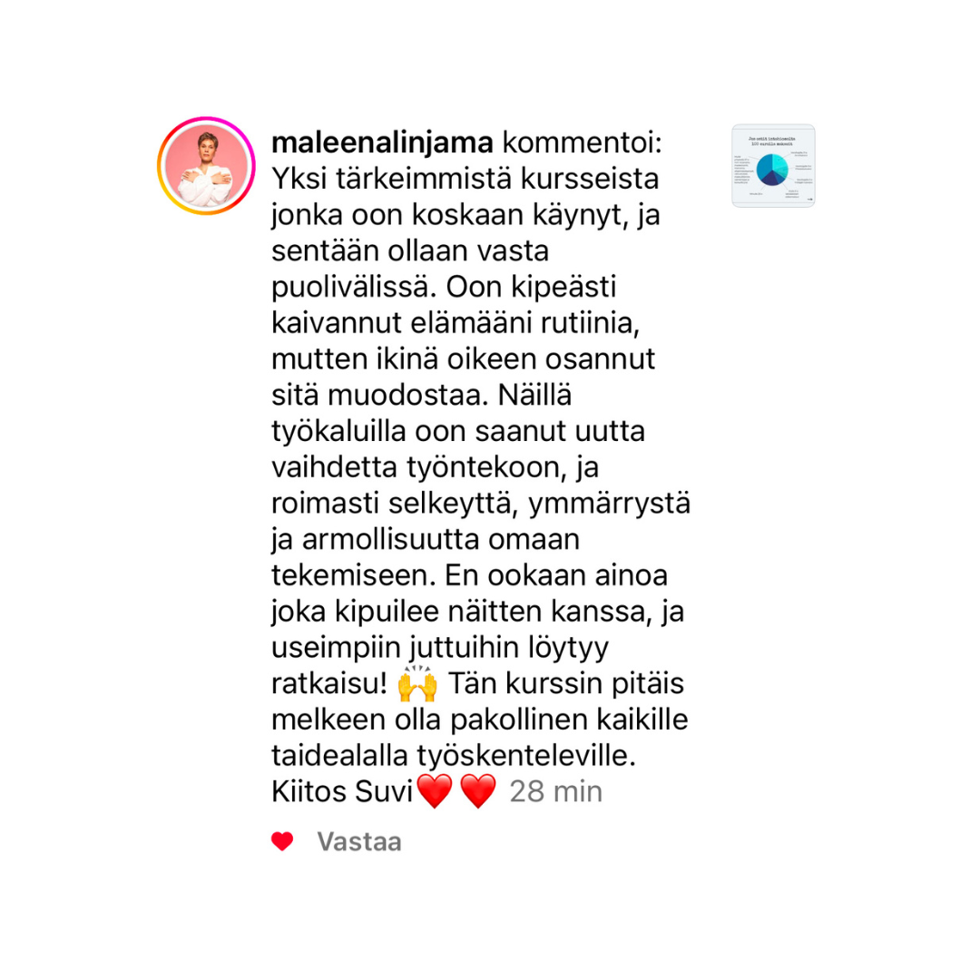 Intohiomo vapaa luomaan