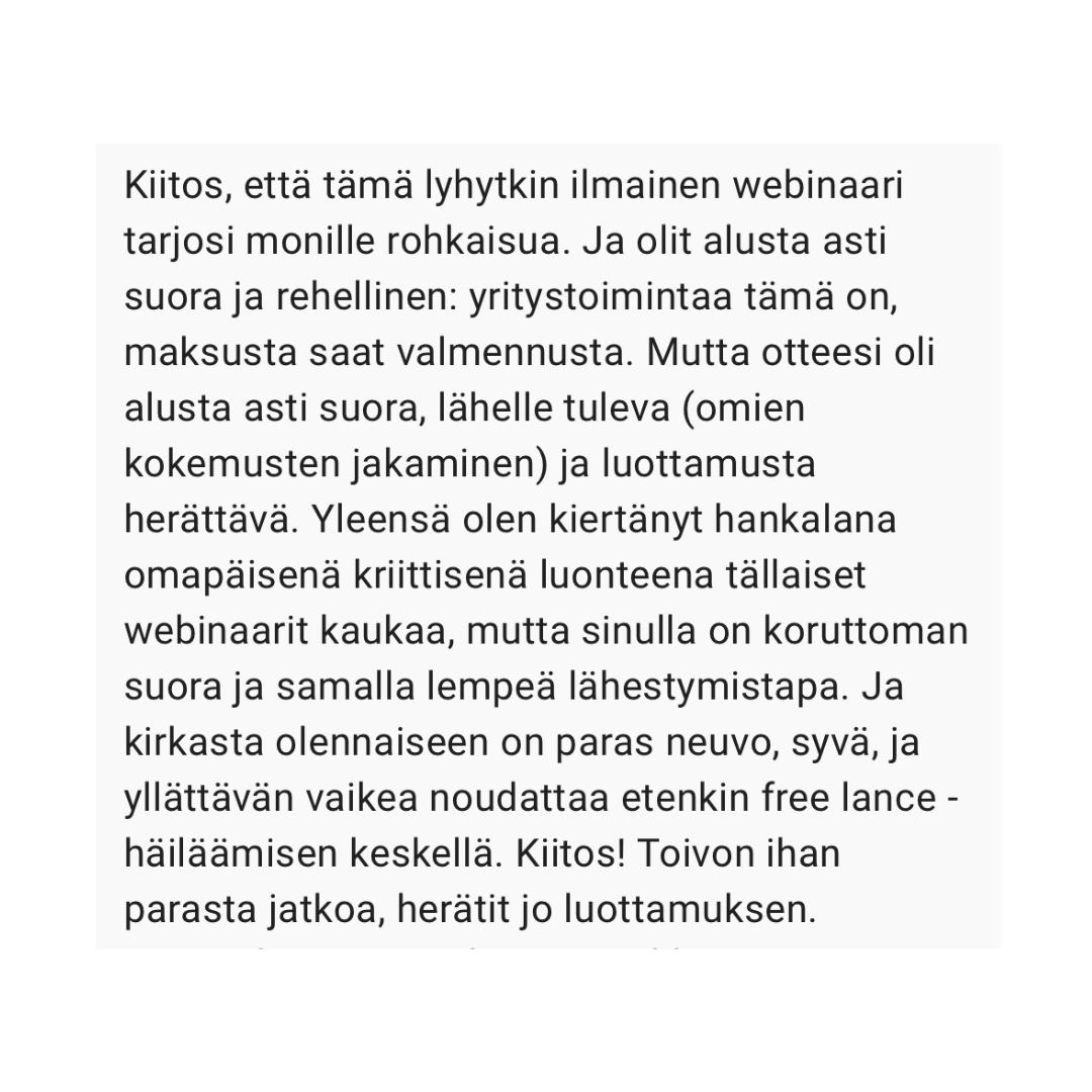 Intohiomo luento yrittäjyys