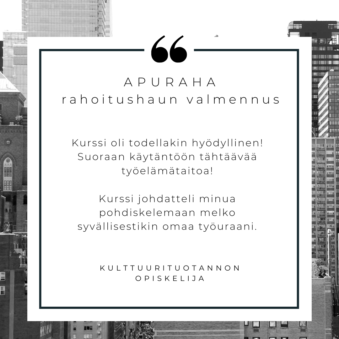 Intohiomo apuraha kokemus