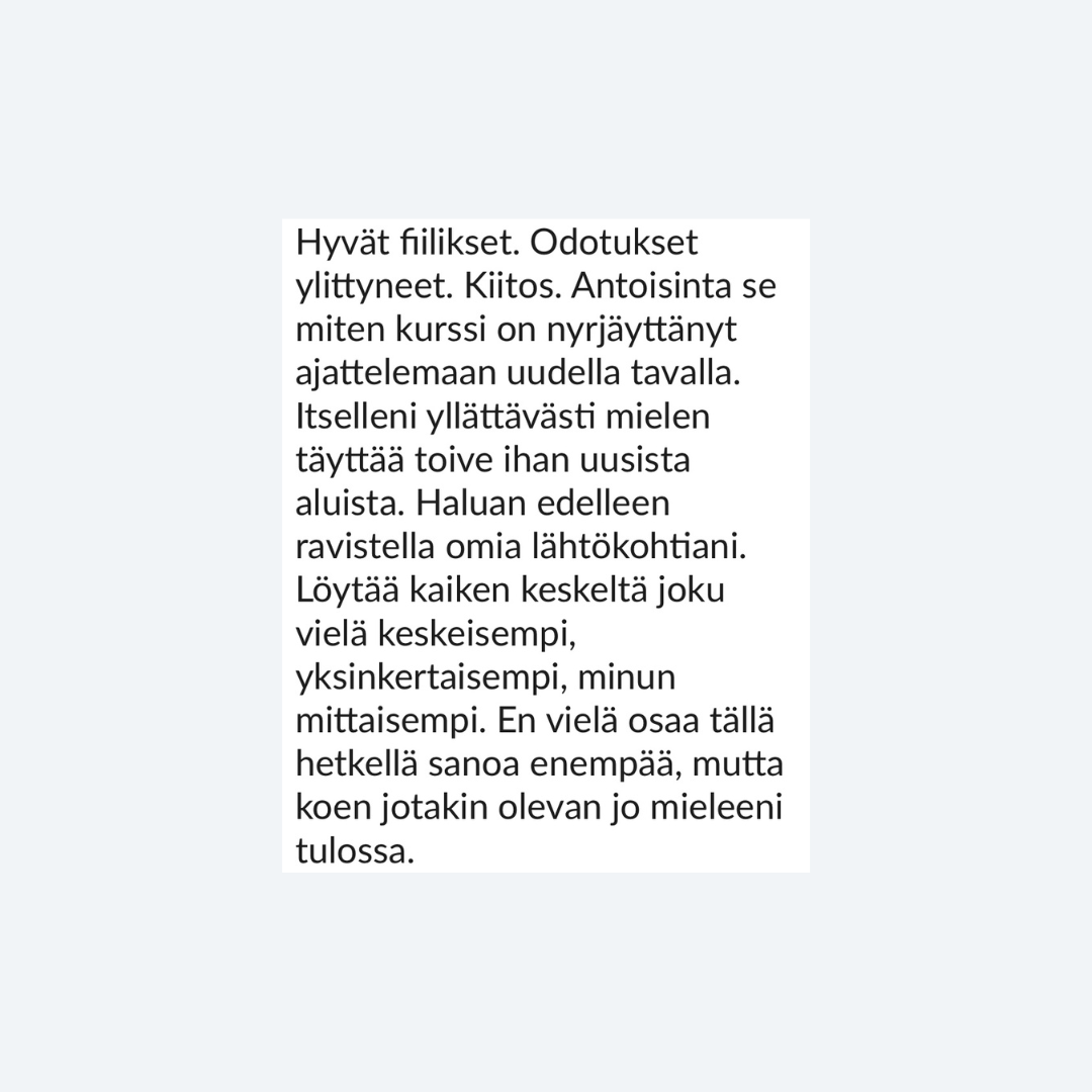 Intohiomo apuraha valmennus