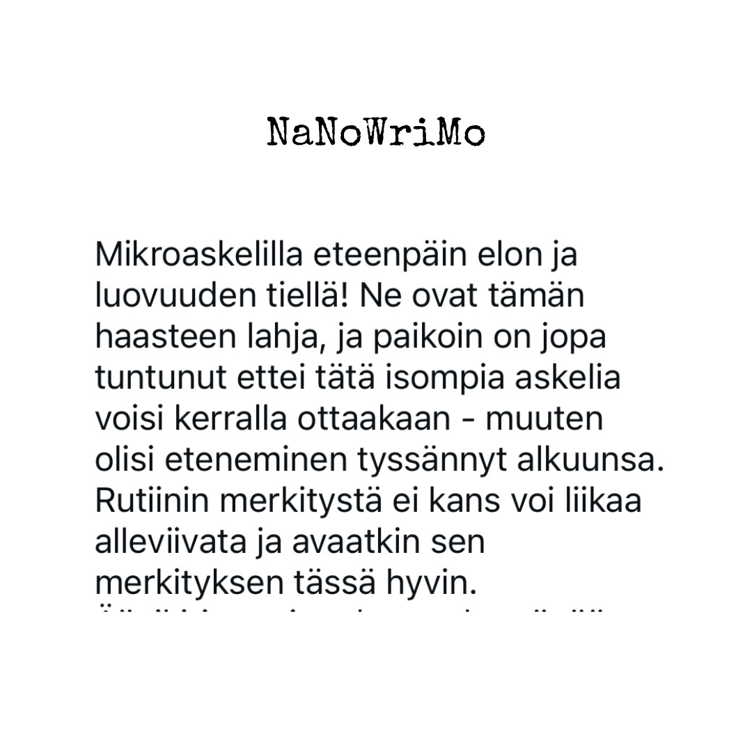NaNoWriMo Intohiomo