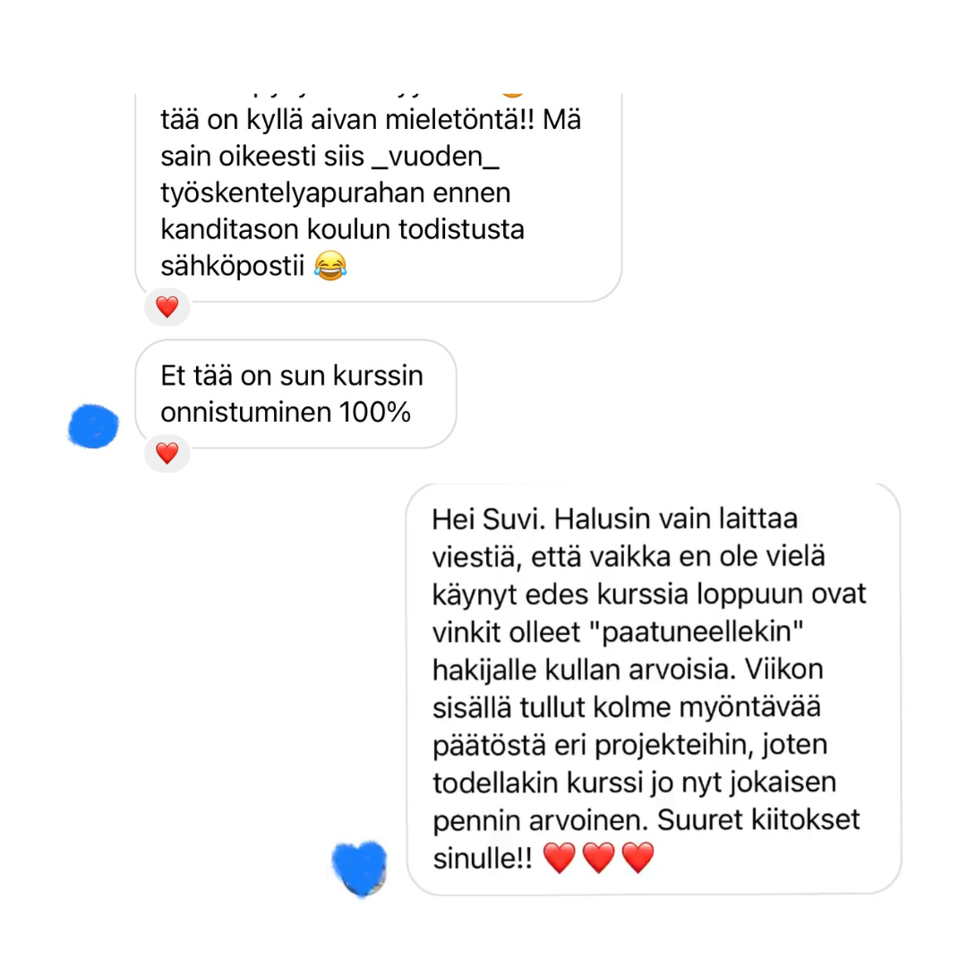 Intohiomo apuraha valmennus