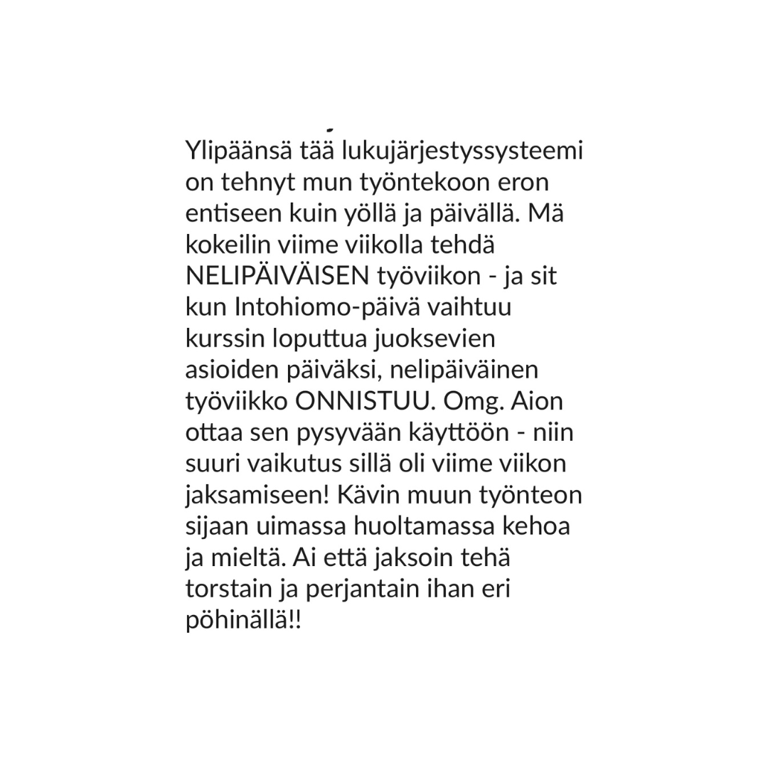 Intohiomo vapaa luomaan