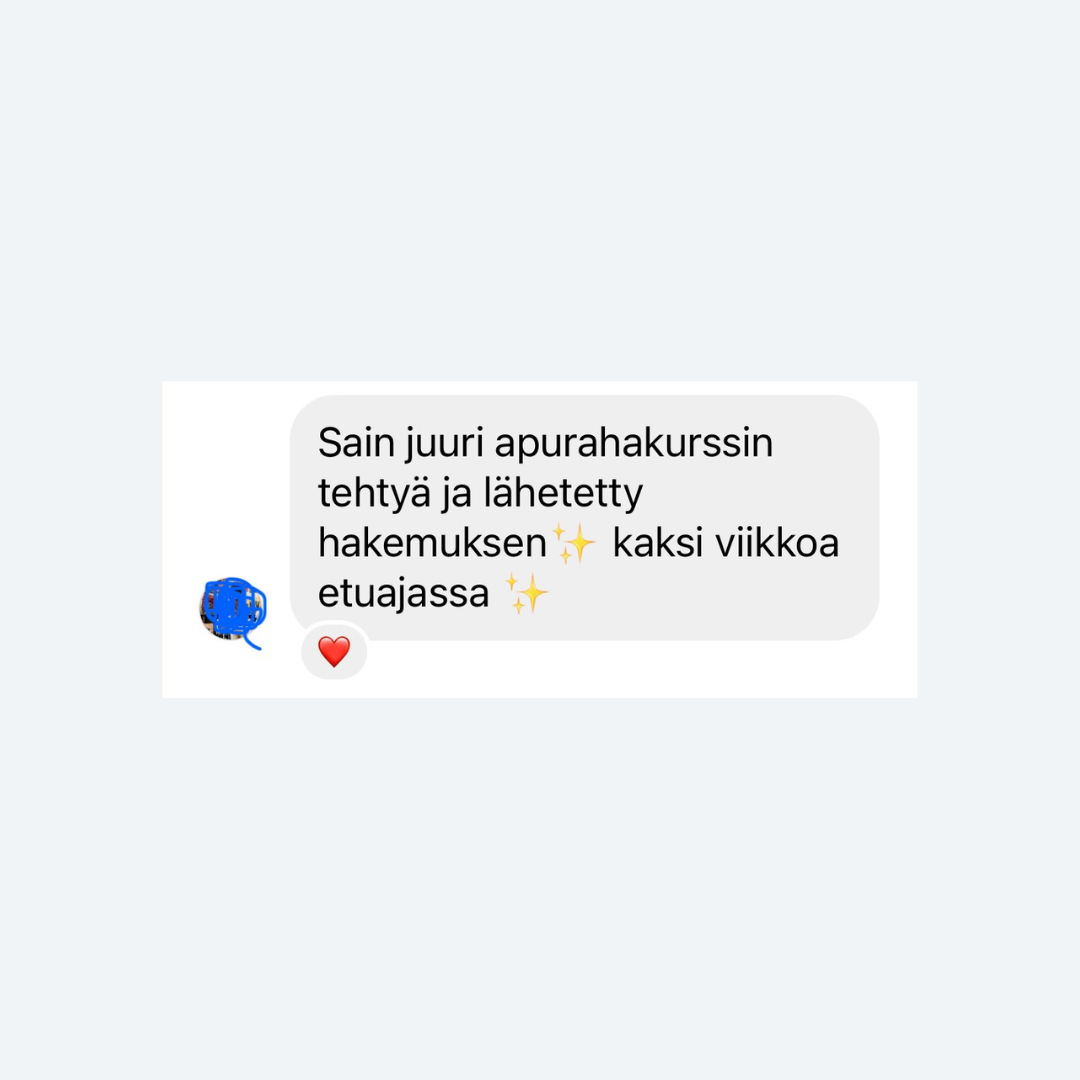 Intohiomo apuraha valmennus