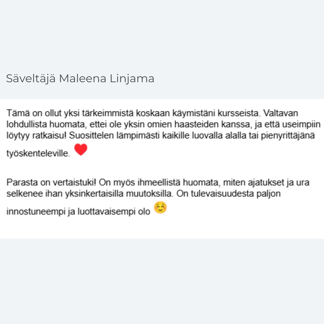 Intohiomo vapaa luomaan