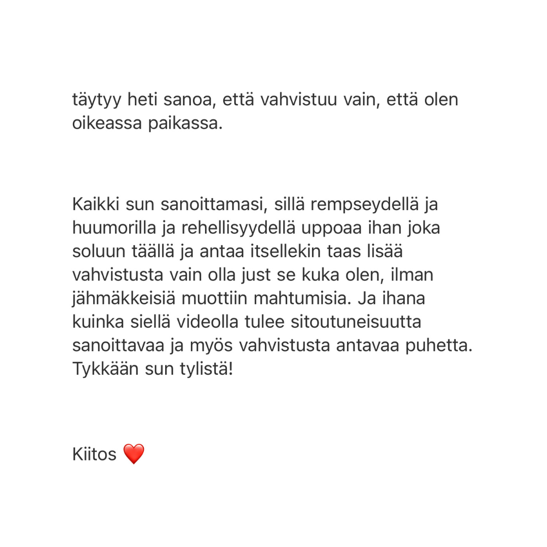 Intohiomo apuraha valmennus