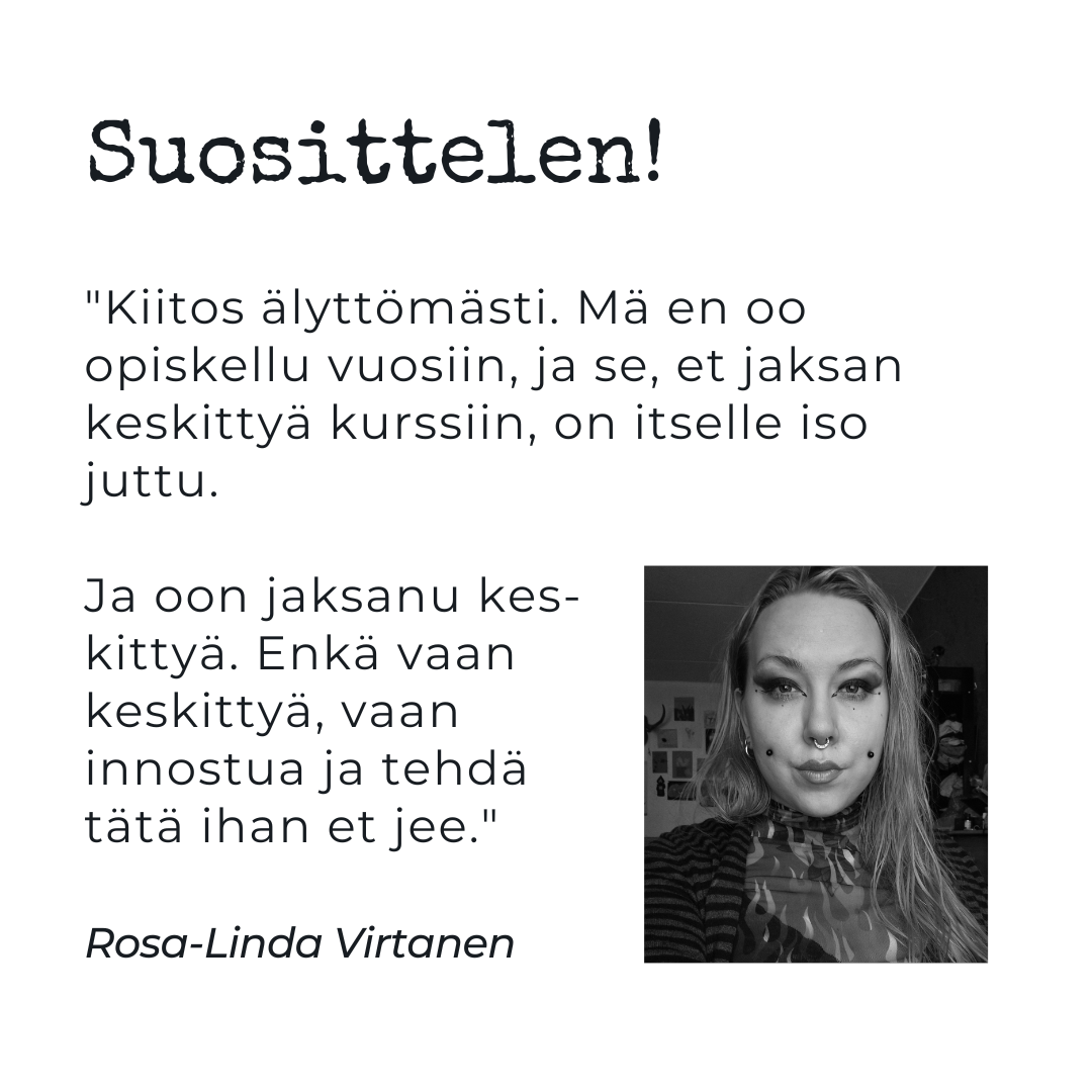 Intohiomo apuraha valmennus