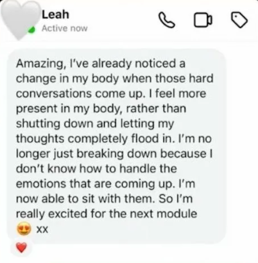 Testimonial screenshot