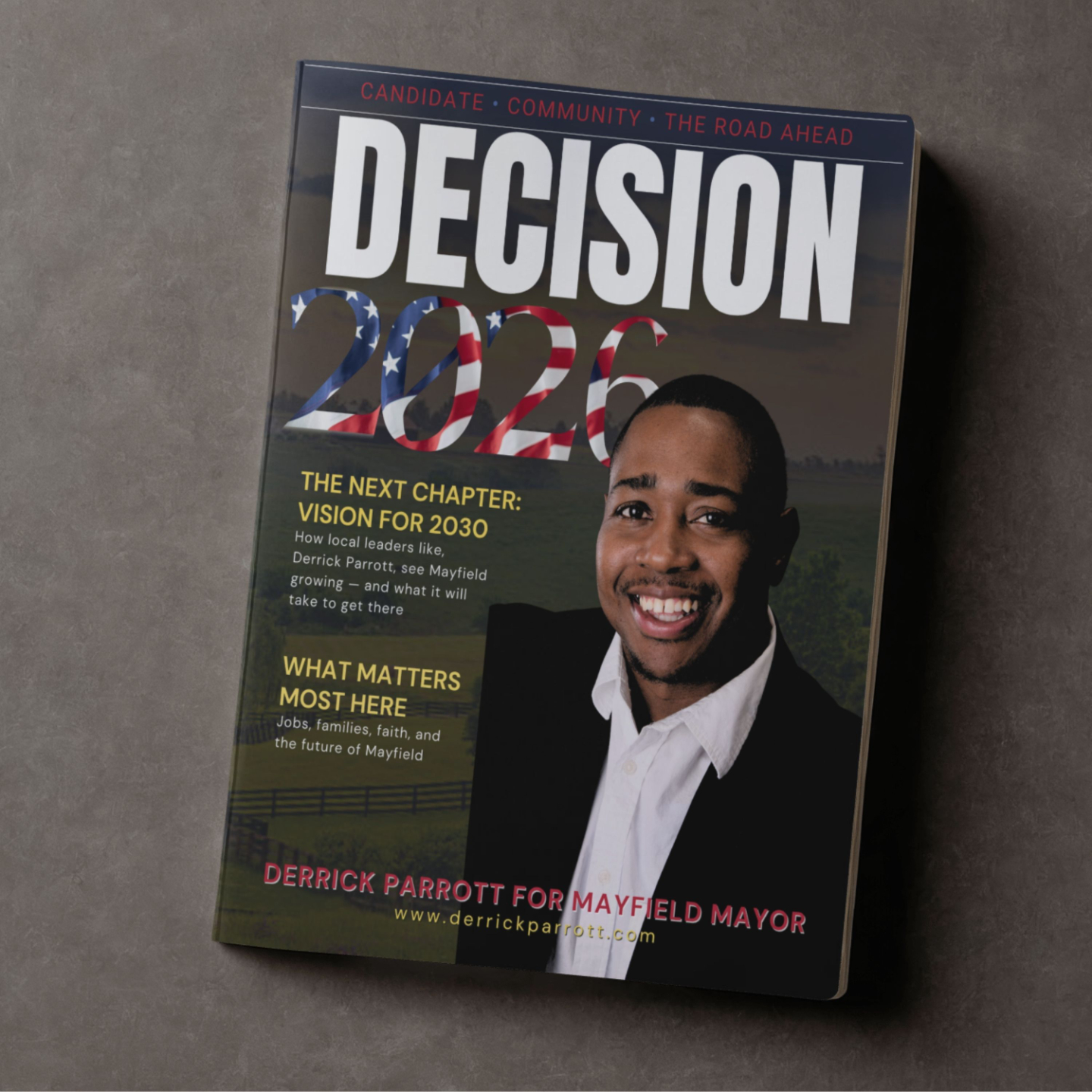 Decision 2026 Derrick Parrott Mayfield Mayor
