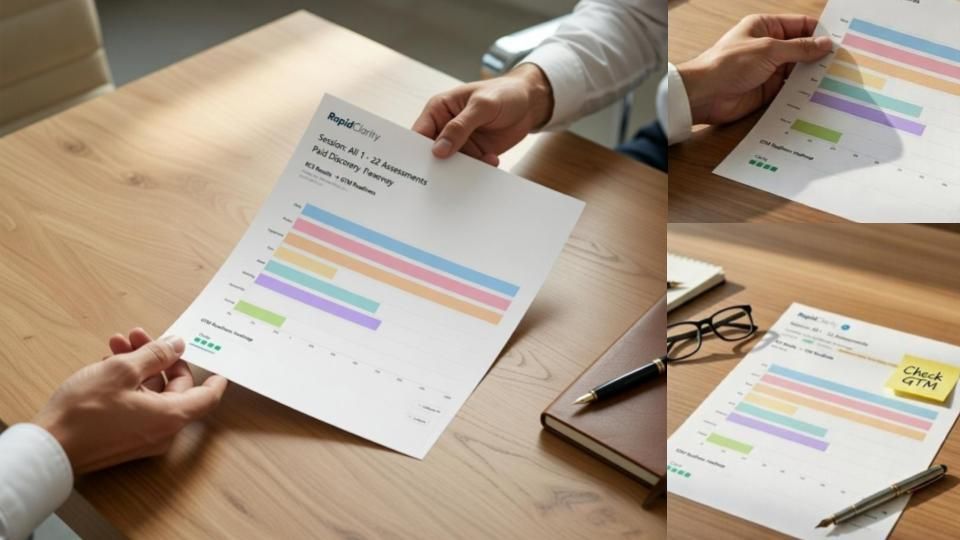 Consultant delivering diagnostic report