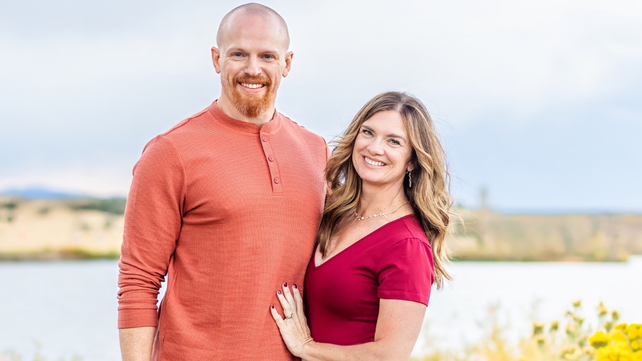 Christian puberty support coach Adriane Cook with her husband, and girl dad, Shaun.