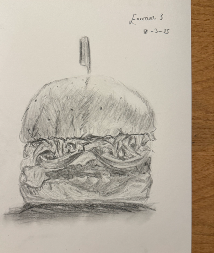 dessin realiste hamburger eleve progression apprentissage