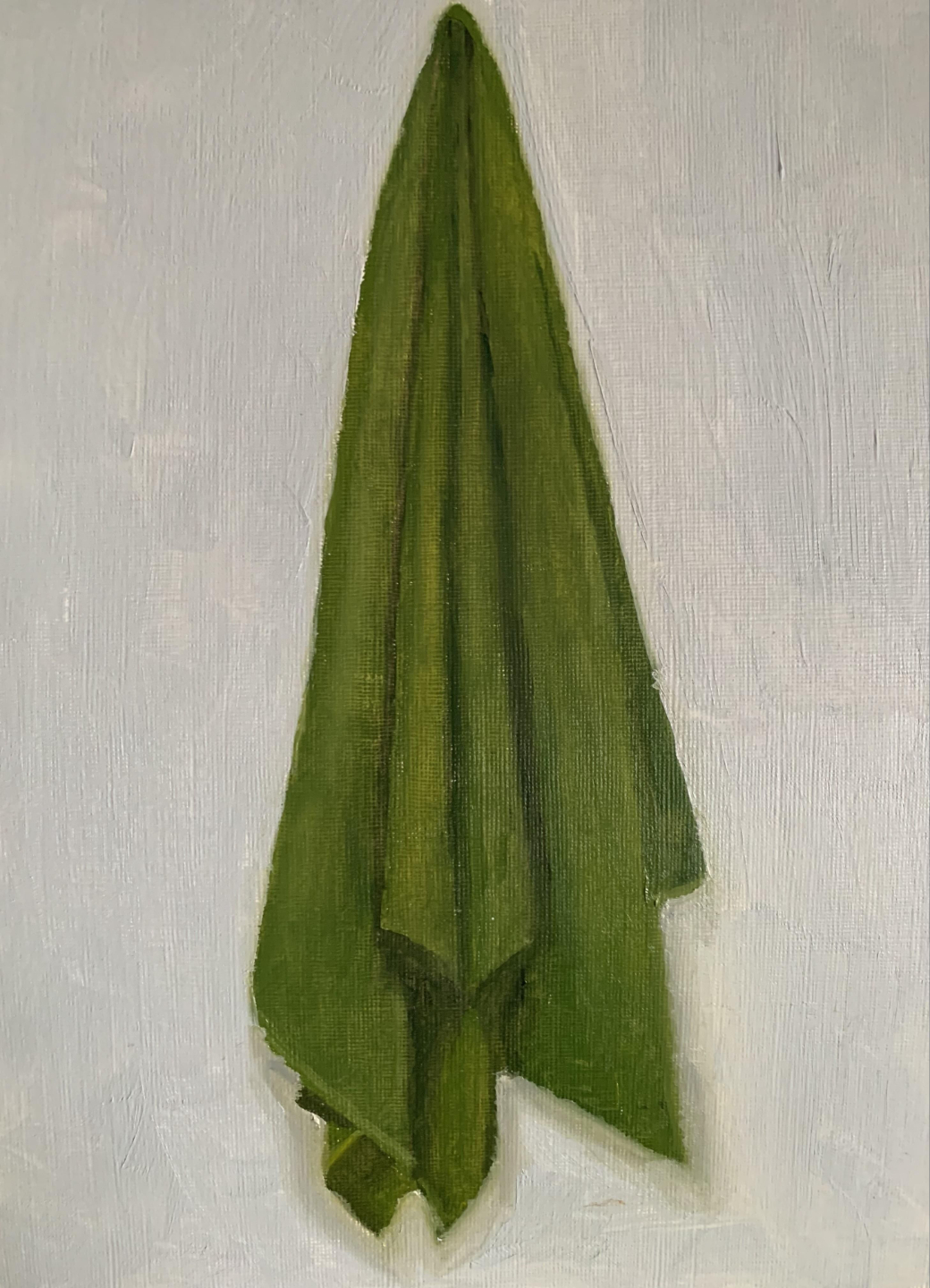 peinture d'un drapé fait par un étudiant du cours