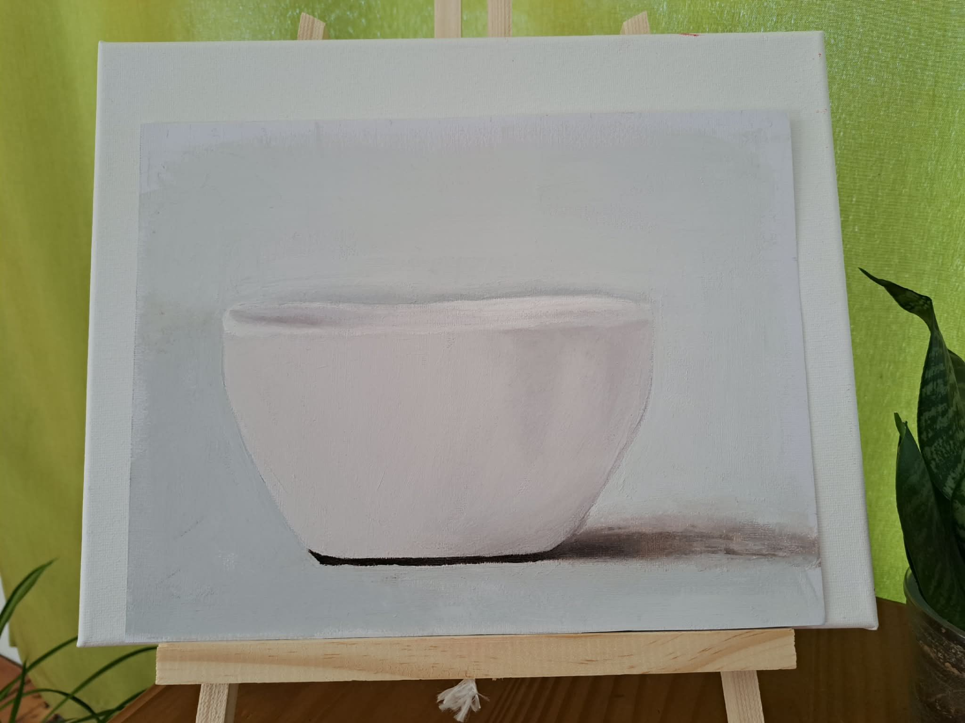 exerice de peinture pour apprendre à peindre des objets blancs