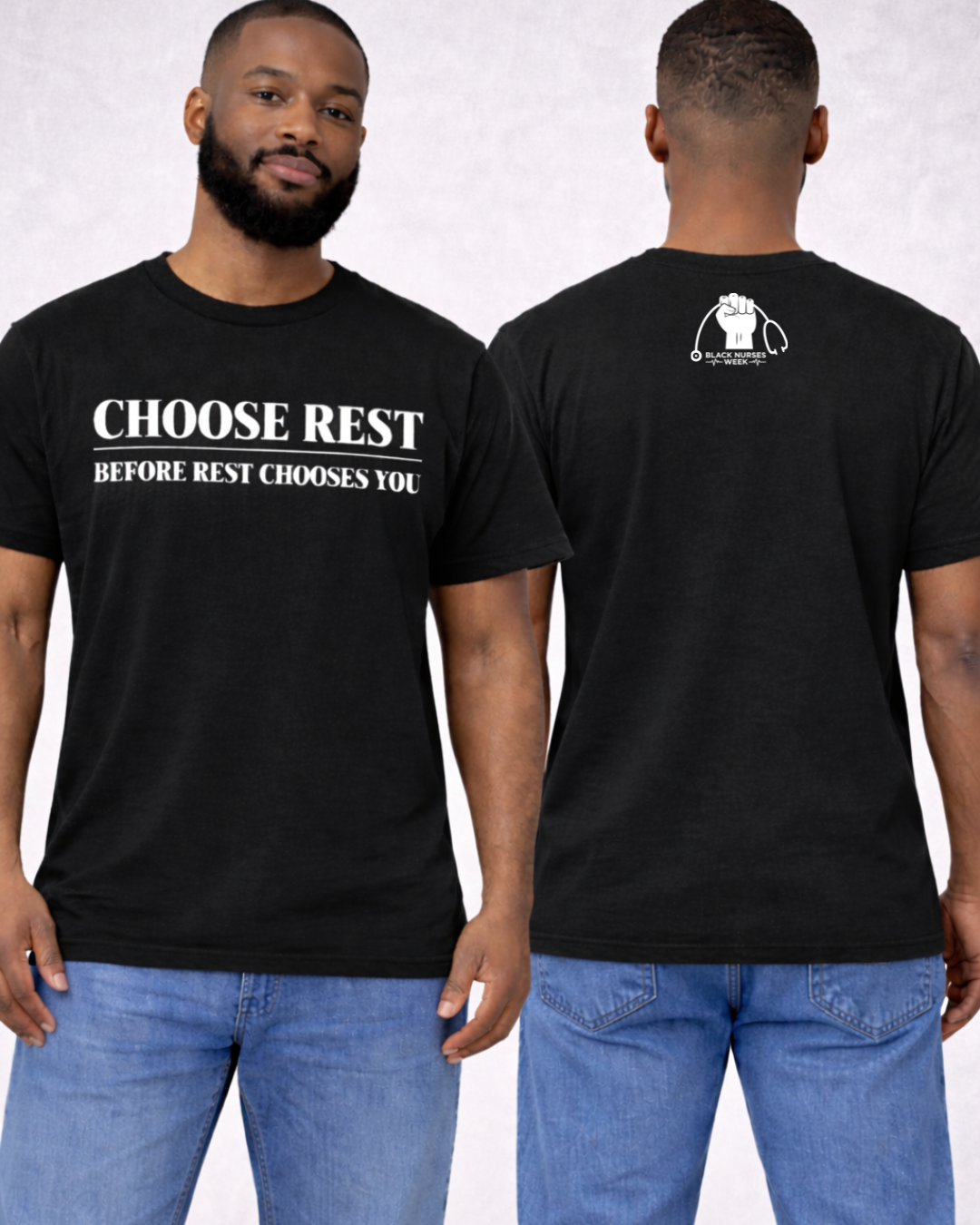 Black Choose Rest shirt