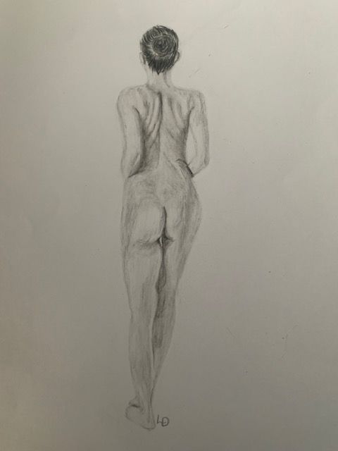 dessin portrait nue femme progression eleve