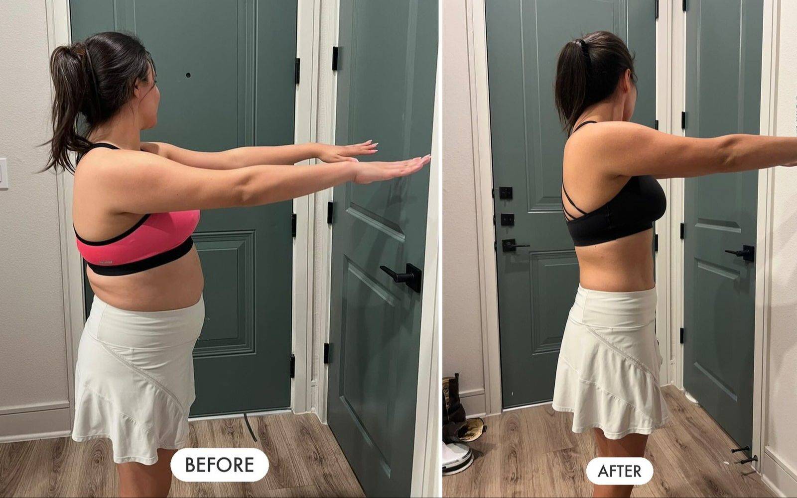 Ari's Fit Challenge participant, before and after