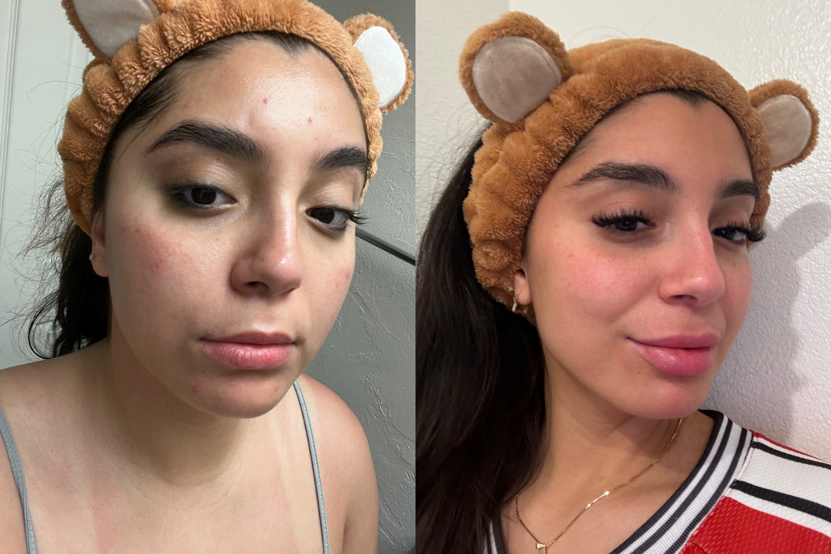 Aris — Founder of StrongHER Nutrition — before and after