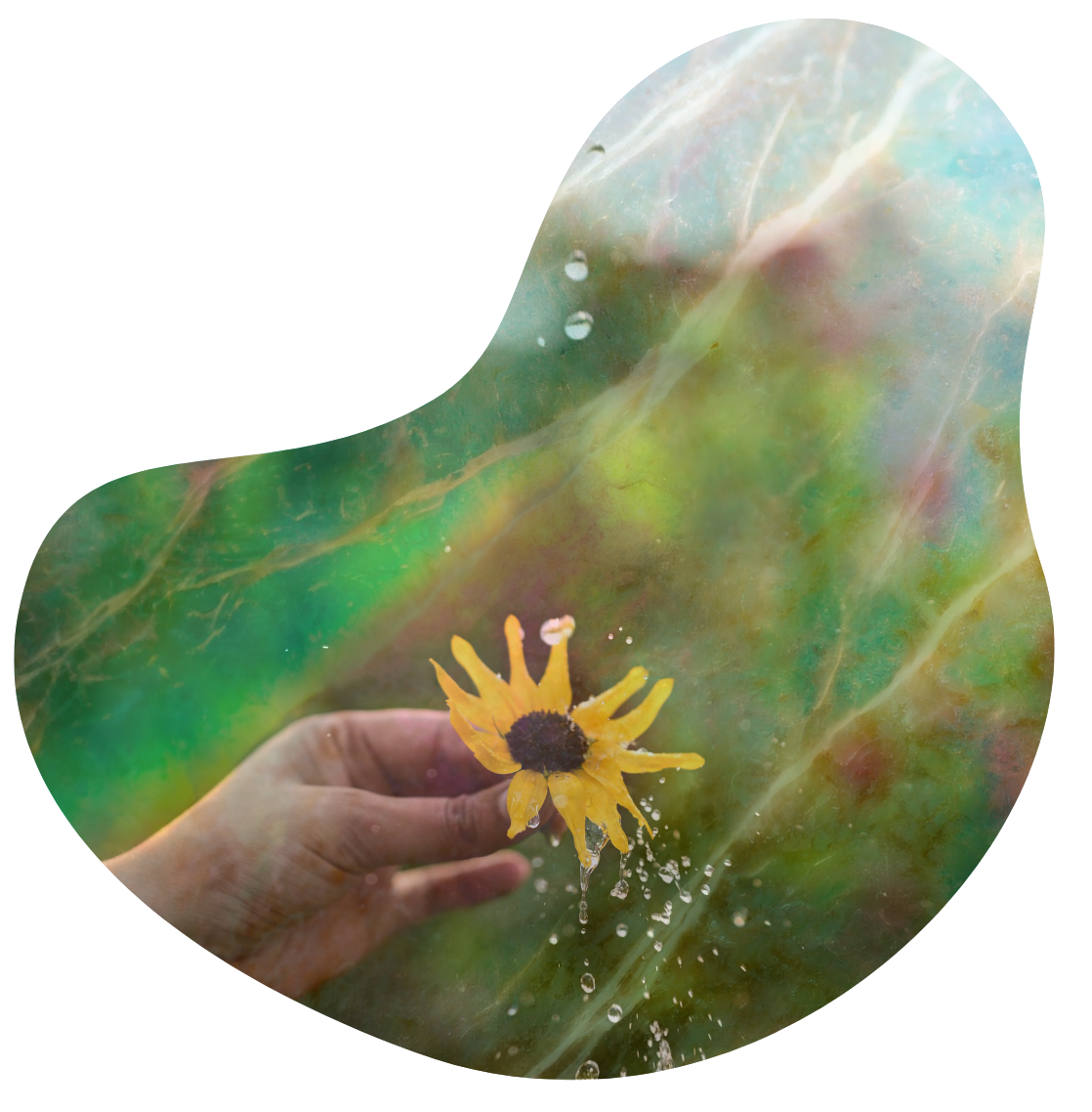 Image of hands in water