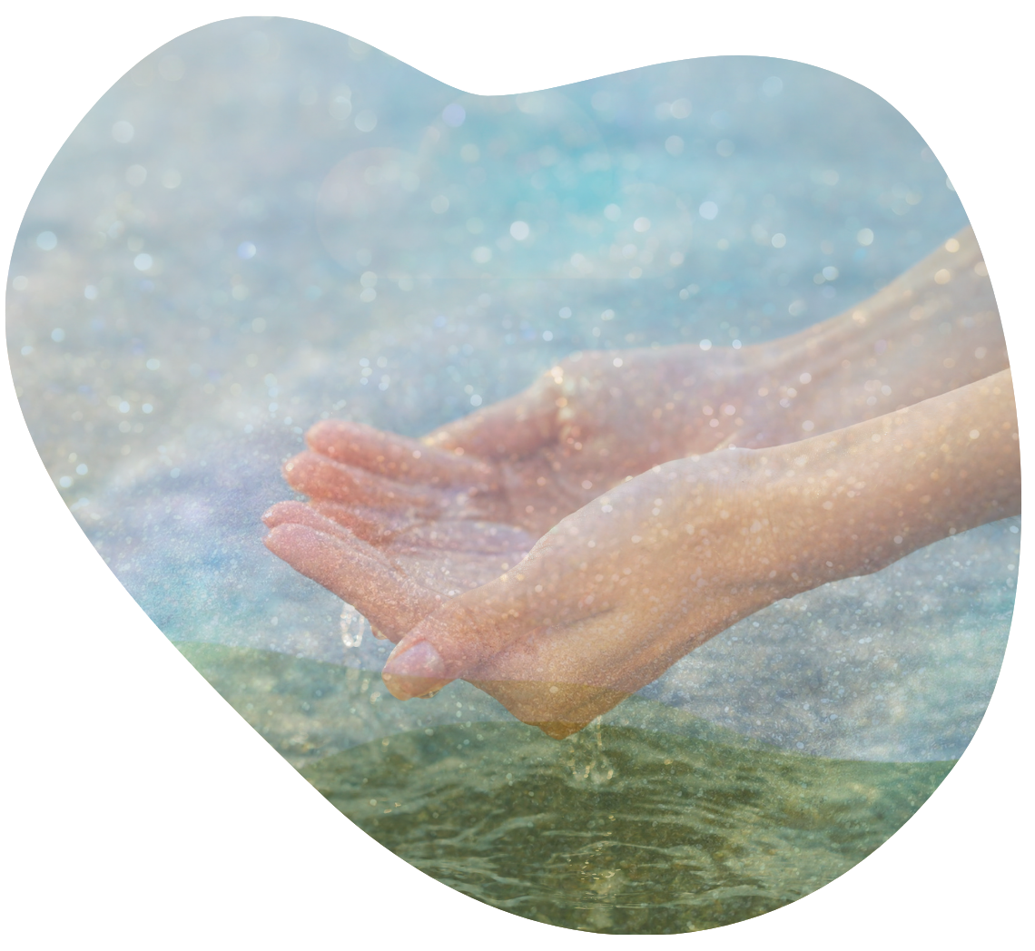 Image of hands in water