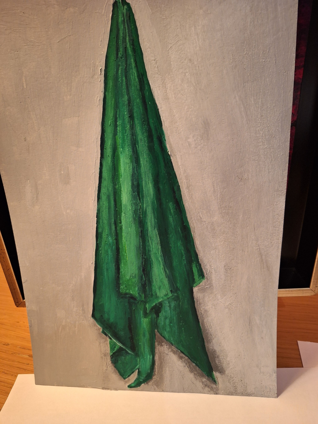 painting of a drapery from the course on oil painting
