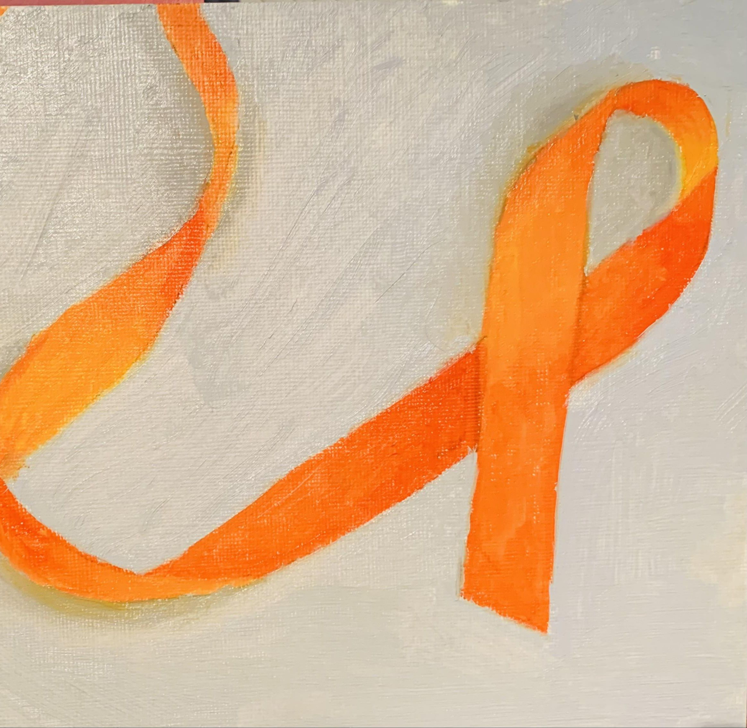 Still life painting project completed step by step by a student in the course