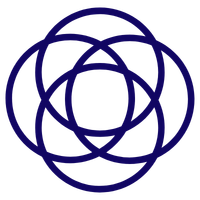 Interlocking circles graphic representing Relational EMDR and attachment trauma healing with a Faculty-level specialist.