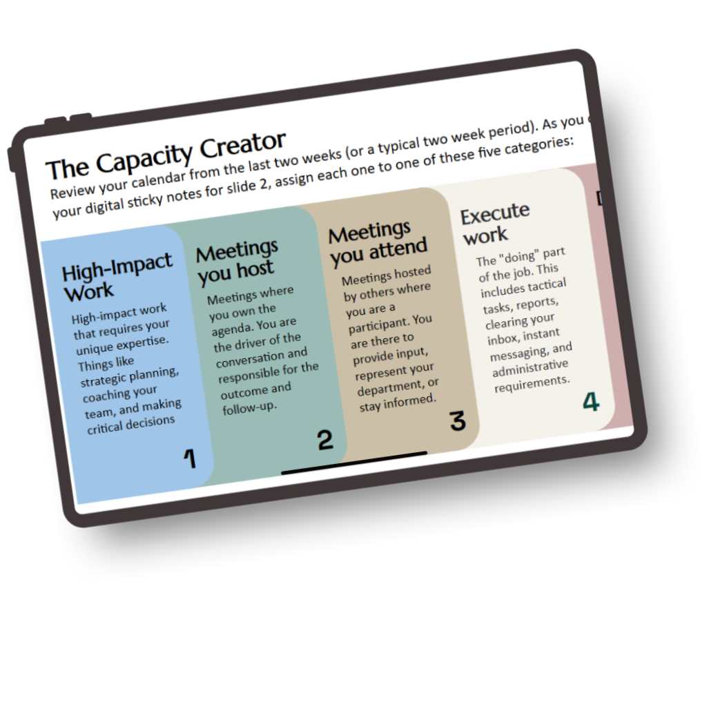 Capacity Creator mockup