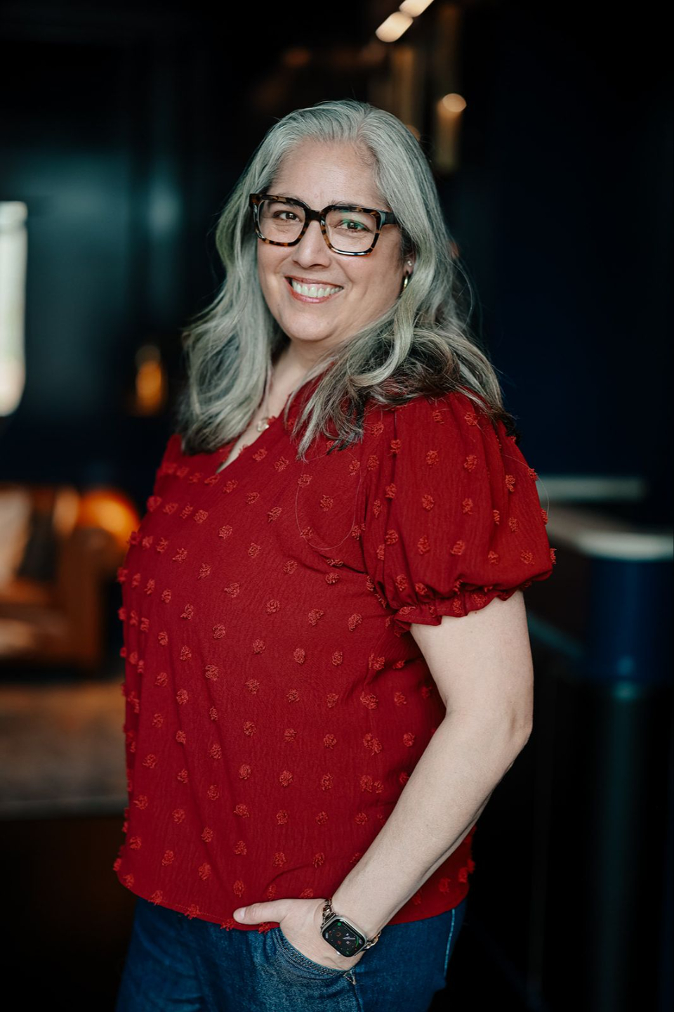 Danielle writing on notepad