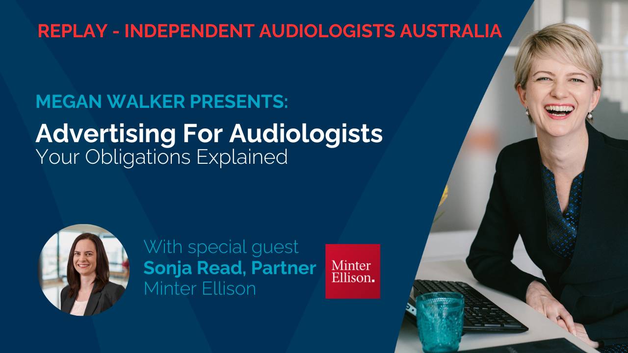 Market Savvy AHPRA Advertising Guidelines webinar with MinterEllison