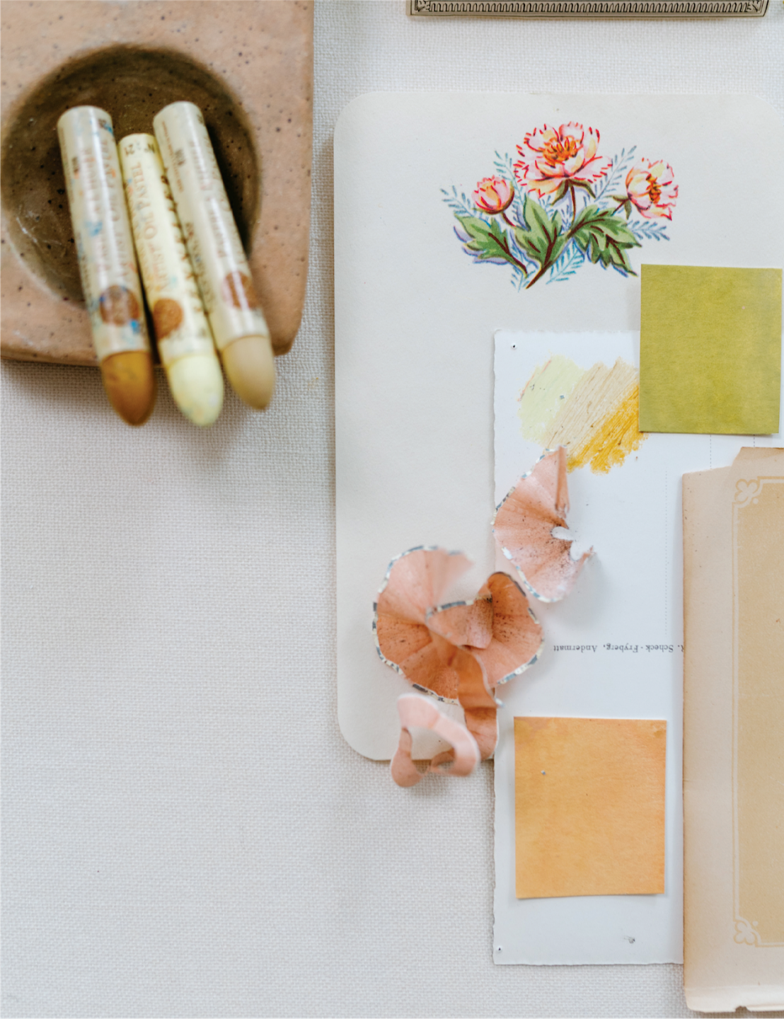 Textile designer Bonnie Christine posing for the Pattern+ Pattern Plus Industry Kit, full of mock ups, social planners, business templates, and AI prompts.