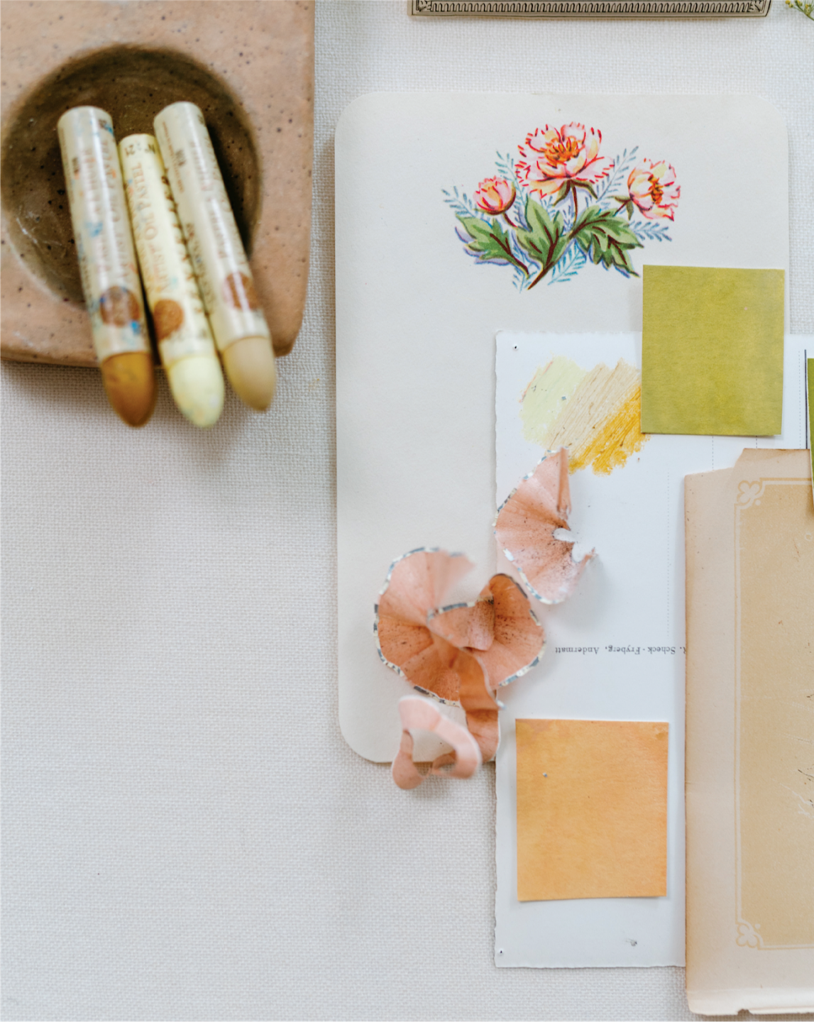 Textile designer Bonnie Christine posing for the Pattern+ Pattern Plus Industry Kit, full of mock ups, social planners, business templates, and AI prompts.