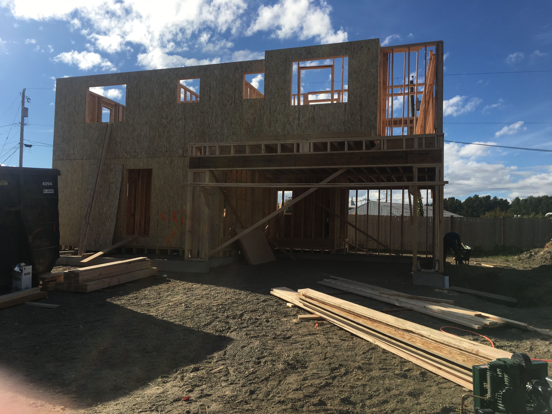 Foundations of a house build