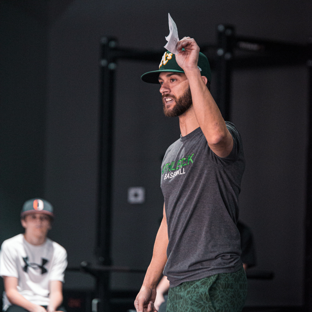 Dave Bartek coaching at Athletek Baseball