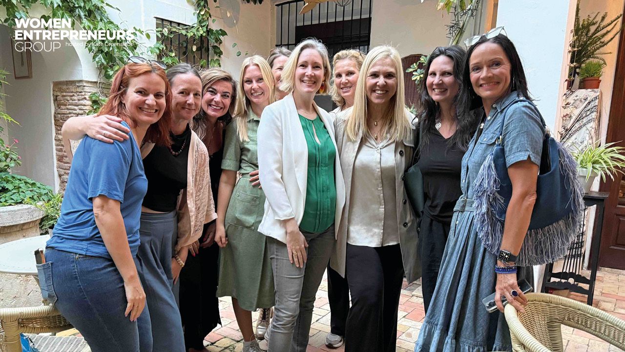 Members of The Women Entrepreneurs Group connecting as part of a supportive community for women who work for themselves