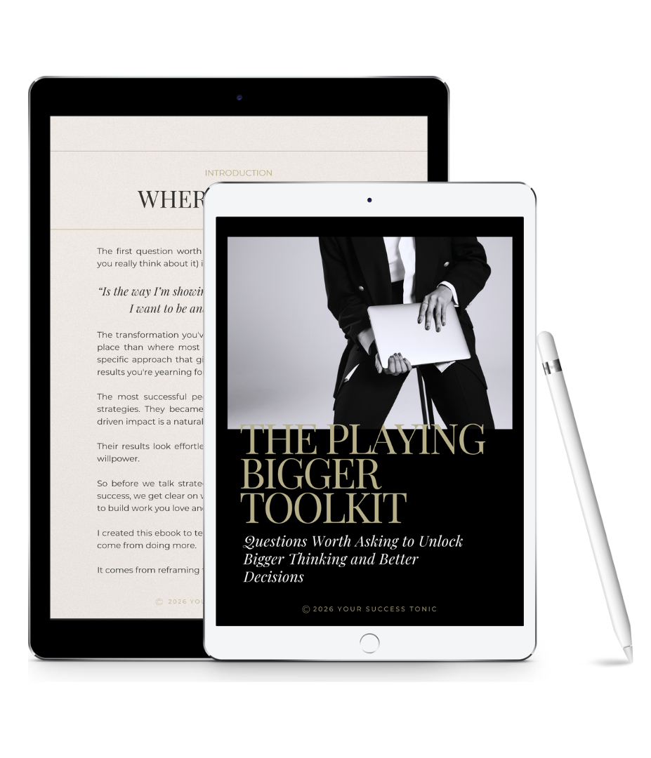 Tablet displaying free PDF download from Story Tonic on how to reclaim 2 hours a day
