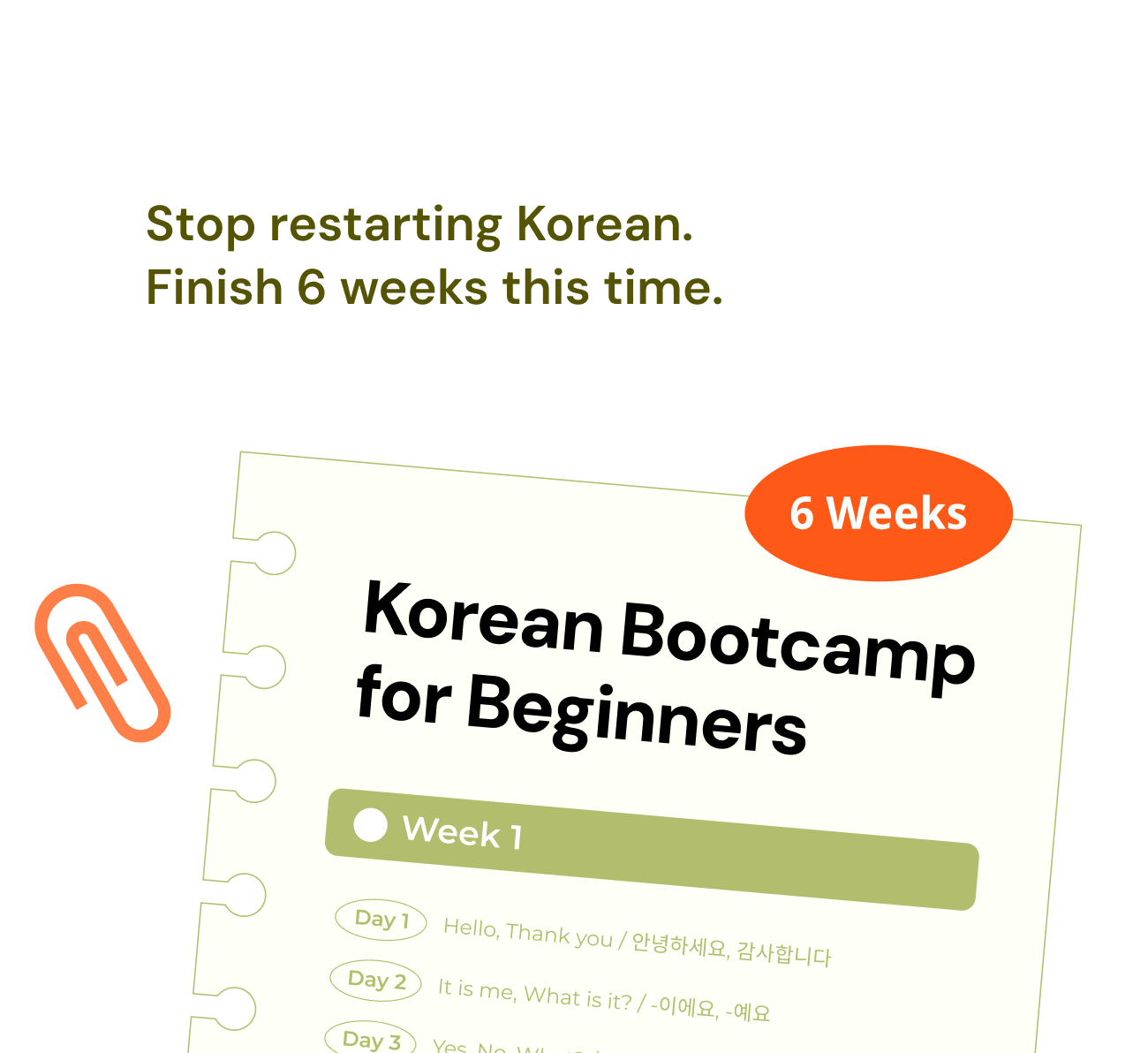 Korean Bootcamp for Beginners