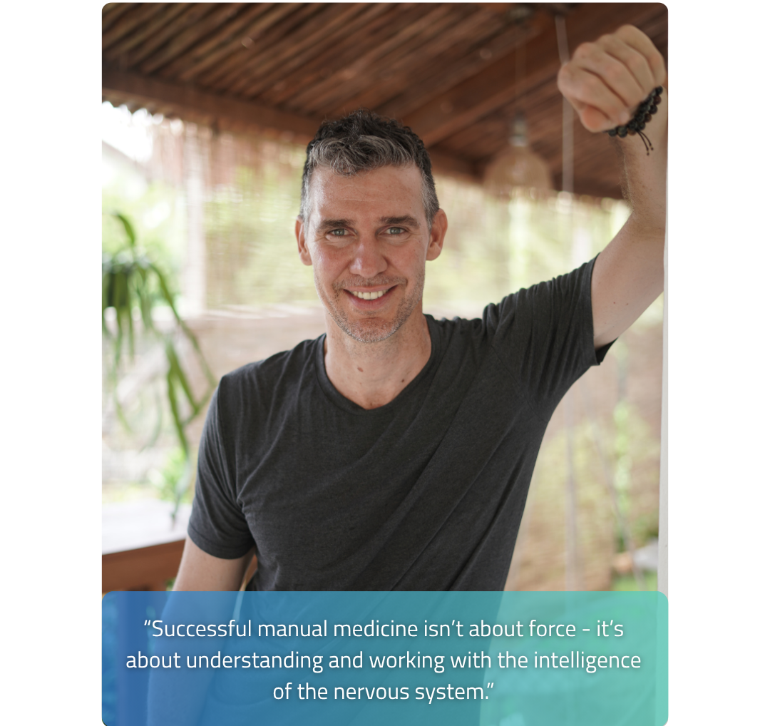 Sebastian Bartu teaching nervous system empowerment and NSR protocols.