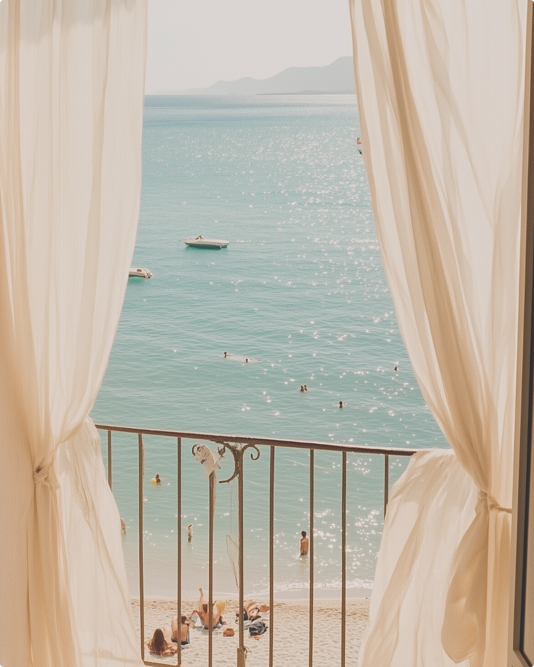 chair with a cozy blanket draped over it with a beautiful long-stem rose, inviting you to claim your seat. 