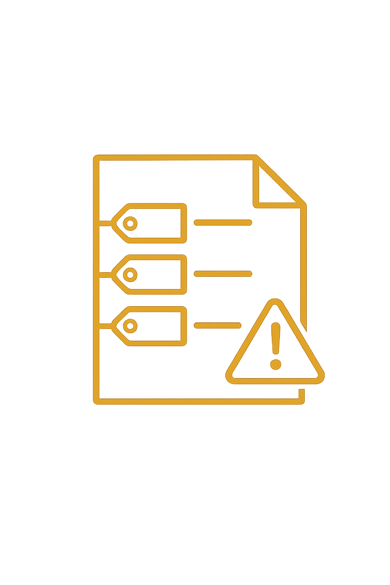 Dispute classification error icon