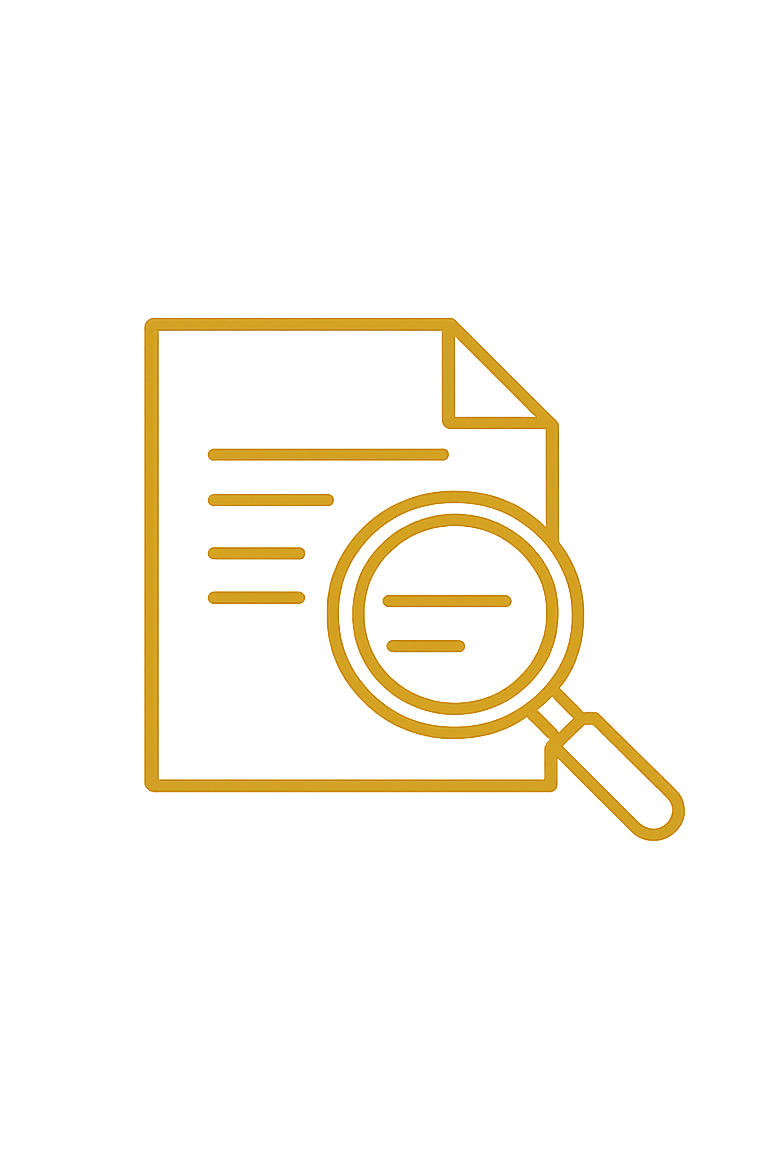 Investigator thinking icon