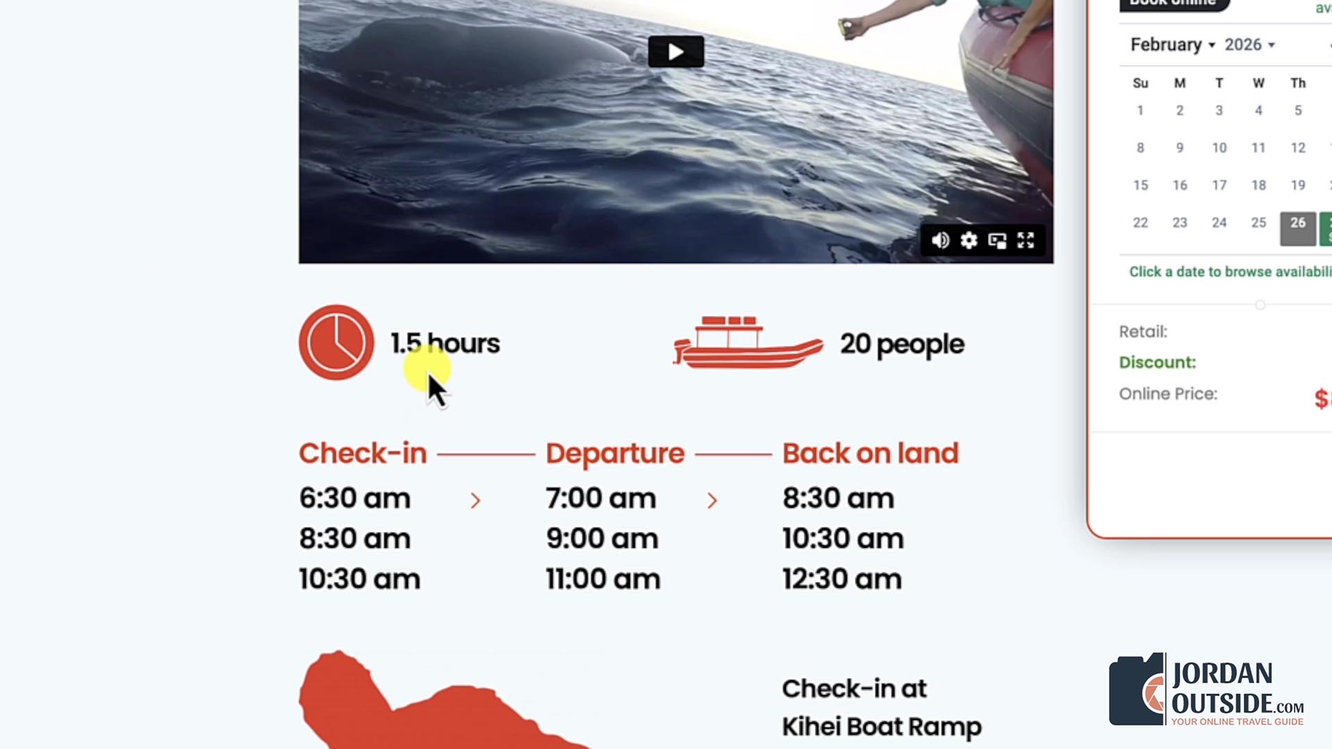 Whale Watching Excursion, Maui