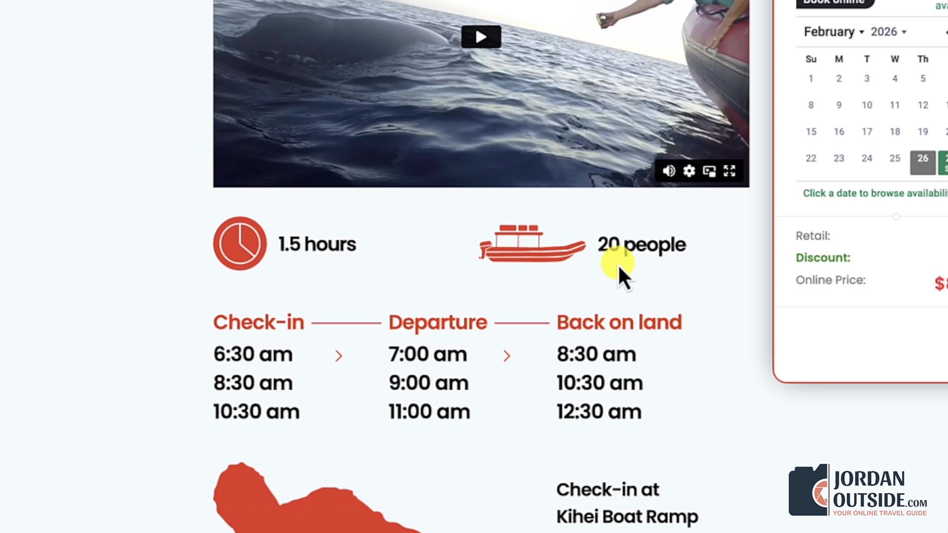 Whale Watching Excursion, Maui