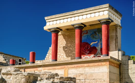 het beroemde paleis van Knossos 