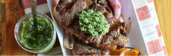 Steak Mint Pesto