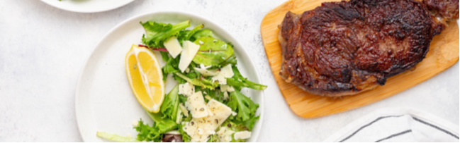 Pan-Fried Steak & Greens