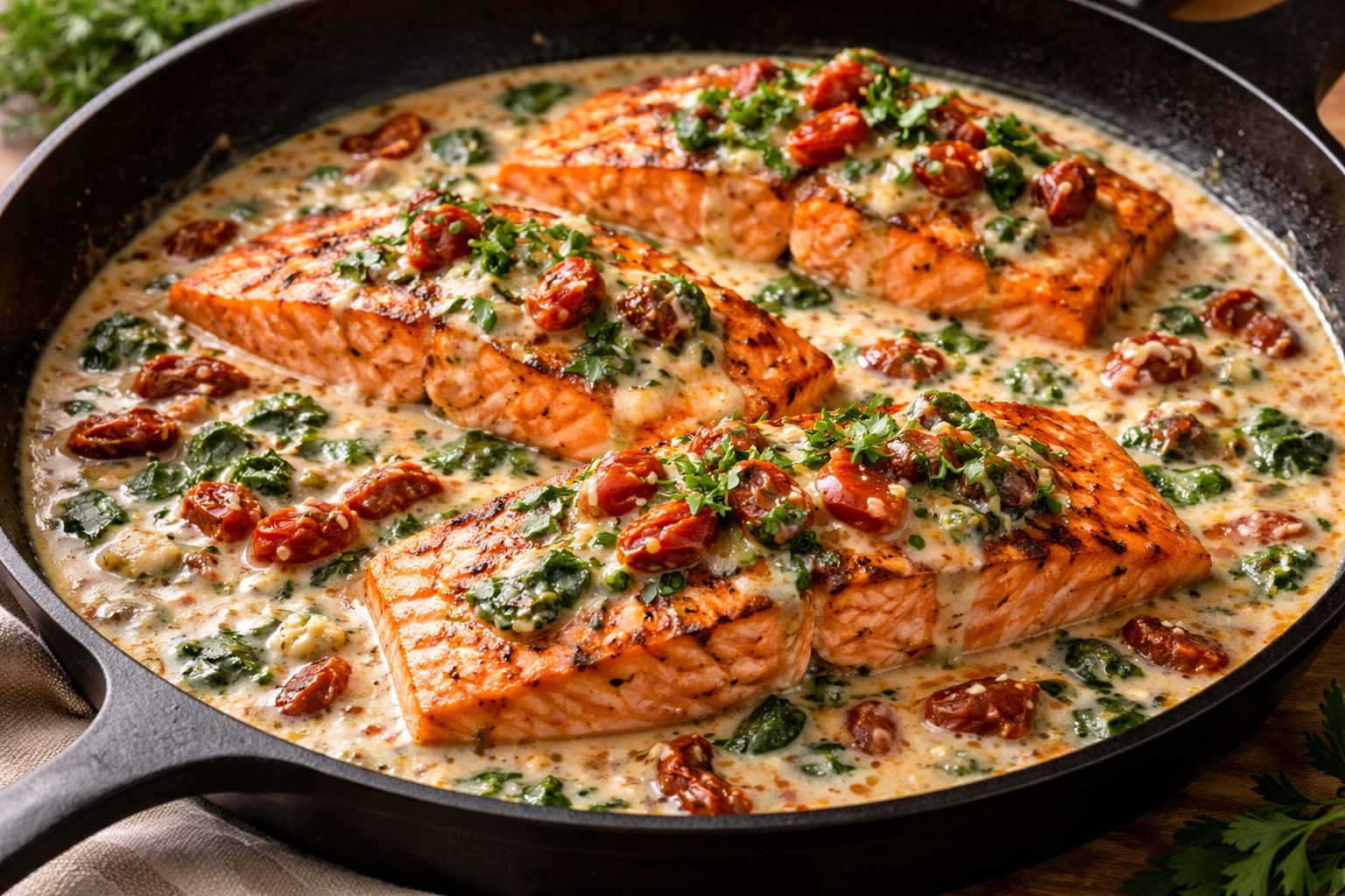 Tuscan Butter Salmon